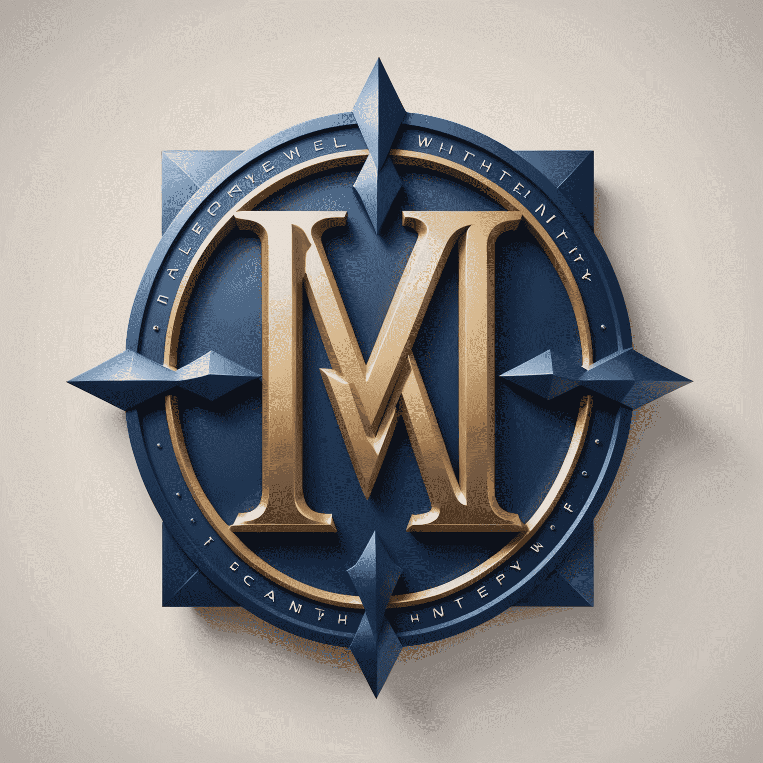 Hancock Whitney Logo - A stylized 'HW' monogram in navy blue with a subtle gradient, representing the fusion of traditional banking and modern superhero themes