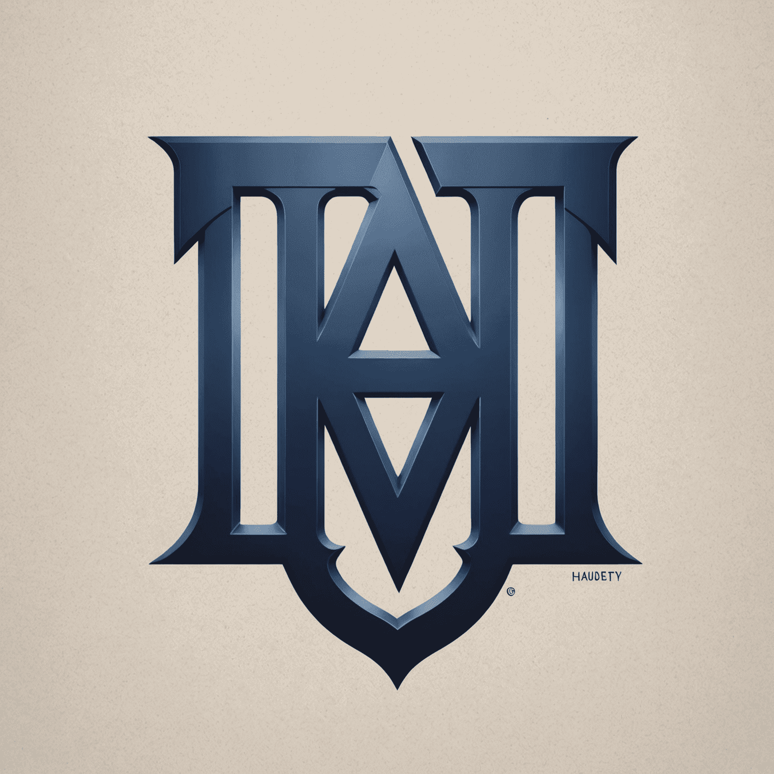 Hancock Whitney Logo - A stylized 'HW' monogram in navy blue with a subtle gradient, representing the fusion of traditional banking and modern superhero themes