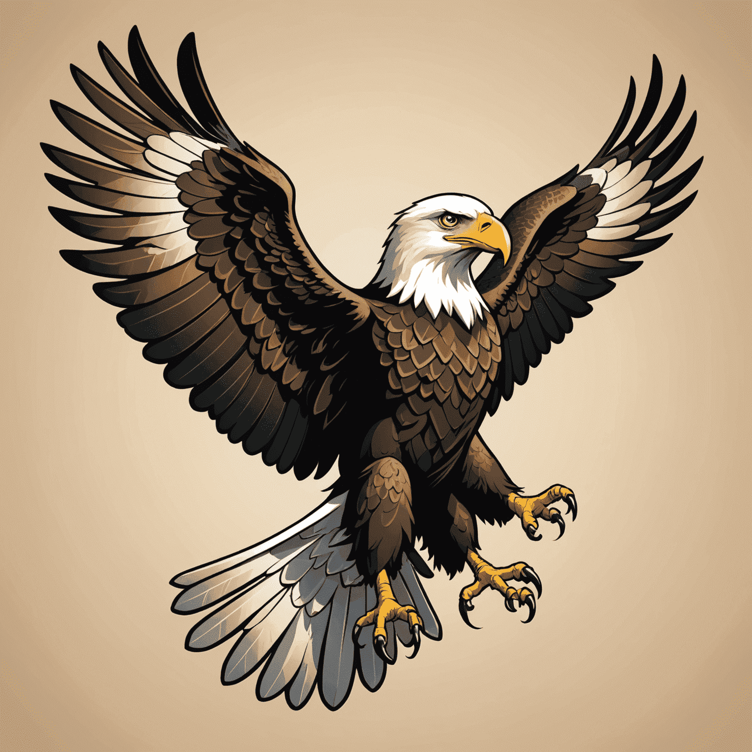 A stylized image of Hancock's eagle symbol transforming into various historical and mythological eagle representations